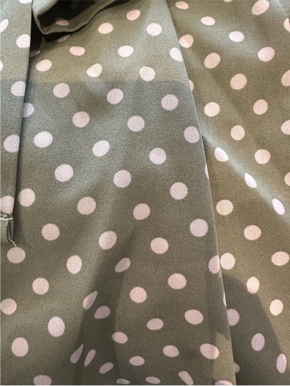 Olive Green Polka Dot women’s Button-Up Shirt - Picture 10 of 10